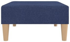 Apoio de pés tecido 78x56x32 azul