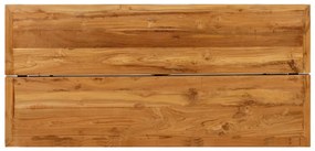 Mesa de bar em madeira de teca recuperada maciça 150x70x106 cm