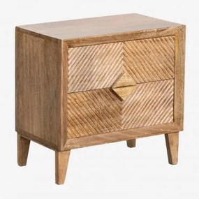 Mesa De Cabeceira Retangular 50x35 Cm Em Madeira De Manga Dibeny Madeira De Manga - Sklum