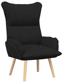 Cadeira Relaxante vidaXL Preto Tecido