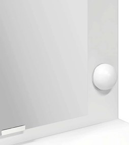 mesa de maquiagem branca vidaXL com luzes LED - 100x41x135 cm