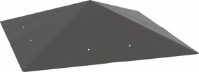 Outsunny Cobertura de reposição para pavilhão 3 x 3 m, resistente à água, teto de pavilhão UPF30+, capa de reposição em tecido Oxford, 370 g/m², Cinza | Aosom Portugal