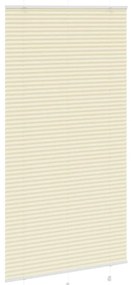 Creme Plissada Cega 105x200 cm Largura Tecido 104,4cm Poliéster