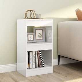 vidaXL Estante/divisória 40x30x72 cm branco brilhante