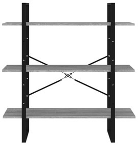 Estante 100x30x105 cm derivados de madeira cinzento sonoma