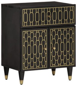 vidaXL Mesa de cabeceira 50x33x60 cm madeira de mangueira maciça