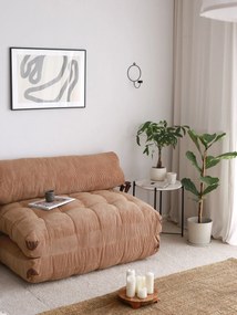 Sofá-Cama 2 Lugares Fold – Camel – 120x79 cm