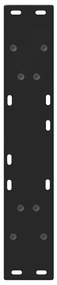 Pés para mesa de jantar em formato de V, 2 peças, preto, 50x(72-73,3)