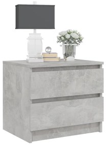Mesa de cabeceira derivados de madeira cinzento cimento