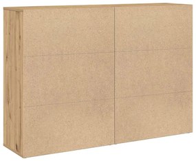 Conjunto de 2 Buffets em Carvalho Artisan 60x31x84 cm - Madeira Estrut