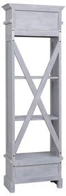 Aparador alto 60x30x175 cm mogno maciço