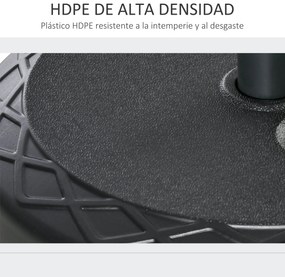 Base para Chapéu de Sol Recarregável com Água 30kg Base Chapéu de Sol
