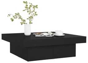 Mesa de centro 90x90x28 cm contraplacado preto