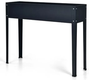 Canteiro de flores elevado de aço para áreas externas