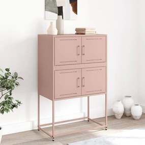 Aparador 68,5x38,5x107 cm aço rosa