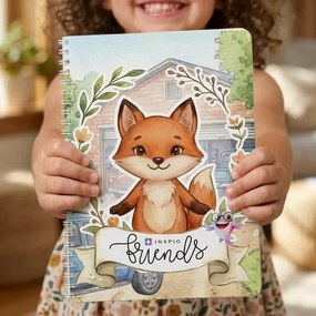 Amigos: livro interativo com velcro – A raposa na oficina