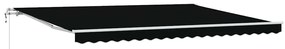 Toldo Retrátil Preto 450 × 300 cm Preto