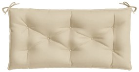 Almofadão p/ banco de jardim 110x50x7 cm tecido bege