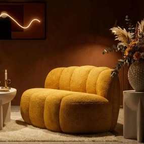 SOFÁ DE 2 LUGARES BALL 145X80X69 CM AMARELO