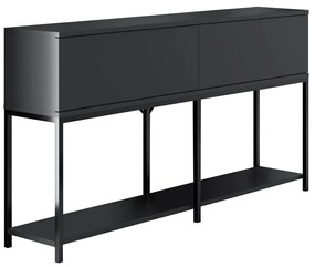 Conjunto de Mobiliário para Sala de Estar Lord – Antracite/Preto – TV: