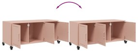 Móvel de TV 100,5x39x43,5 cm aço rosa