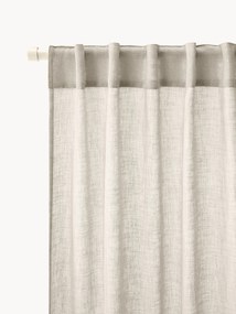 Cortinas com filtro de luz e presilhas ocultas Ibiza, conjunto de 2, L 135 cm