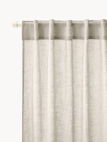 Cortinas semitransparentes com presilhas ocultas Ibiza, conjunto de 2, L 135 cm
