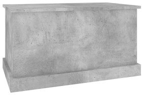 Caixa de arrumação 70x40x38 cm derivados madeira cinza cimento