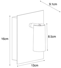 Candeeiro de parede moderno para exterior branco incl. LED IP54 - Simon Moderno