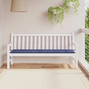 Almofadão p/ banco jardim 180x50x4cm tecido oxford azul-marinho