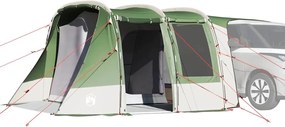 vidaXL Tenda de carro impermeável verde