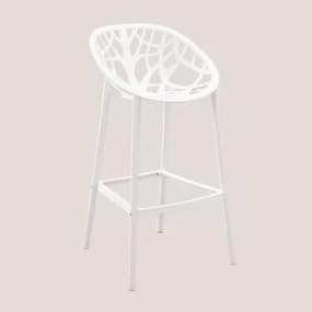 Banqueta Alta De Minérios Branco & ↑75 Cm - Sklum