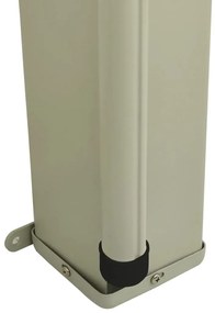 Toldo lateral retrátil para pátio 140x300 cm cor creme