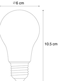 Set van 5 E27 dimbare LED lampen A60 helder 4W 470 lm 2700K