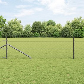 Cerca Hexagonal vidaXL Cinza 0.4x100 m Aço
