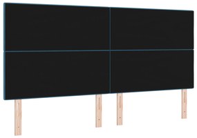 Cabeceira vidaXL Botões Estofada Azul Escuro 200 cm Veludo