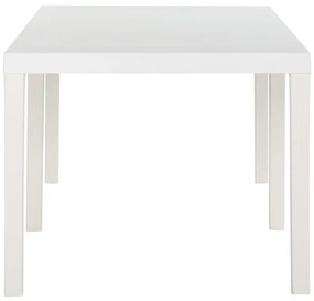 Mesa de jardim 220x90x72 cm PP branco