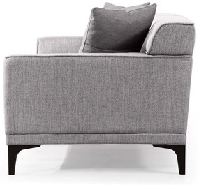 Sofá de 3 Lugares Petra – Cinzento Claro – 215x87x86 cm