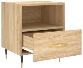 Mesas de cabeceira 2 pcs derivados de madeira carvalho sonoma