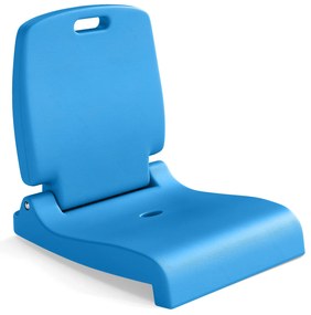 Cadeira dobrável portátil para exterior, piscina azul