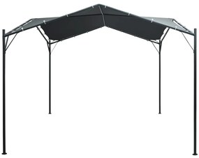 Gazebo tenda com toldo 3x3 m aço antracite