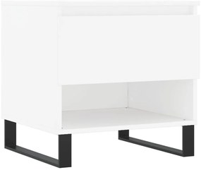 Mesas de centro 2 pcs 50x46x50 cm derivados de madeira branco