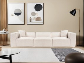Sofá de 3 Lugares Lora – Castanho Claro – 303x108x65 cm