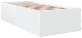 Estrutura de cama 90x190 cm derivados de madeira branco