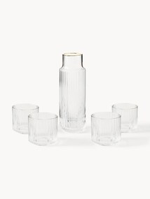Jarro artesanal com copos Aleo, conjunto de 5