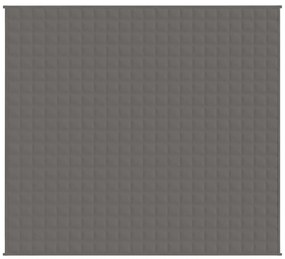 Manta pesada 13 kg 200x225 cm tecido cinza