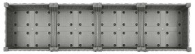 Canteiro elevado 160x40x23 cm polipropileno
