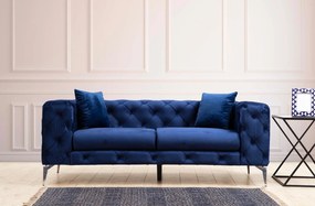 Sofá de 2 Lugares Como – Azul Marinho – 197 x 70 x 90 cm