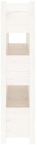 Vaso/floreira 112x25x104,5 cm madeira de pinho maciça branco