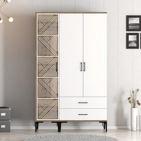 ****
Roupeiro Kumsal PT – Nogueira/Branco – 120x47,5x201,4 cm
**
